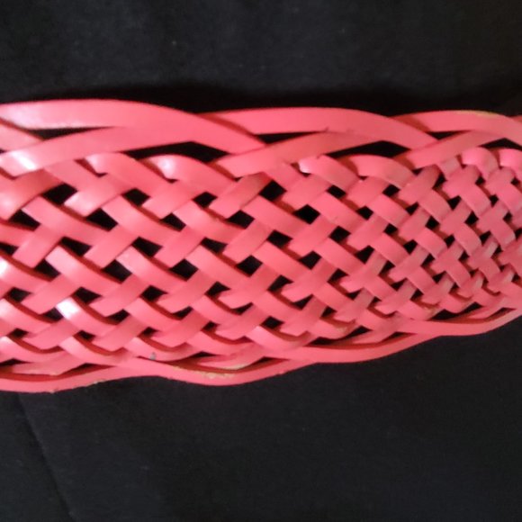 Genuine leather Coral braid belt - Picture 4 of 4